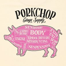 画像4: PORKCHOP/PORK BACK TEE（CREAM）［ポークバックT-26春夏］ (4)