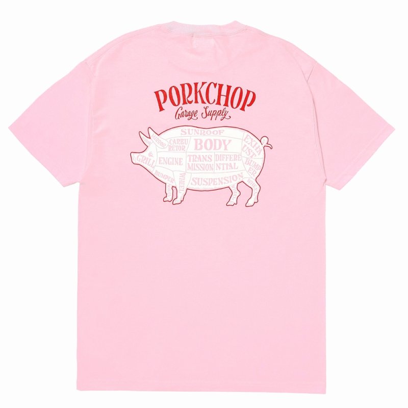 画像2: PORKCHOP/PORK BACK TEE（PINK）［ポークバックT-26春夏］