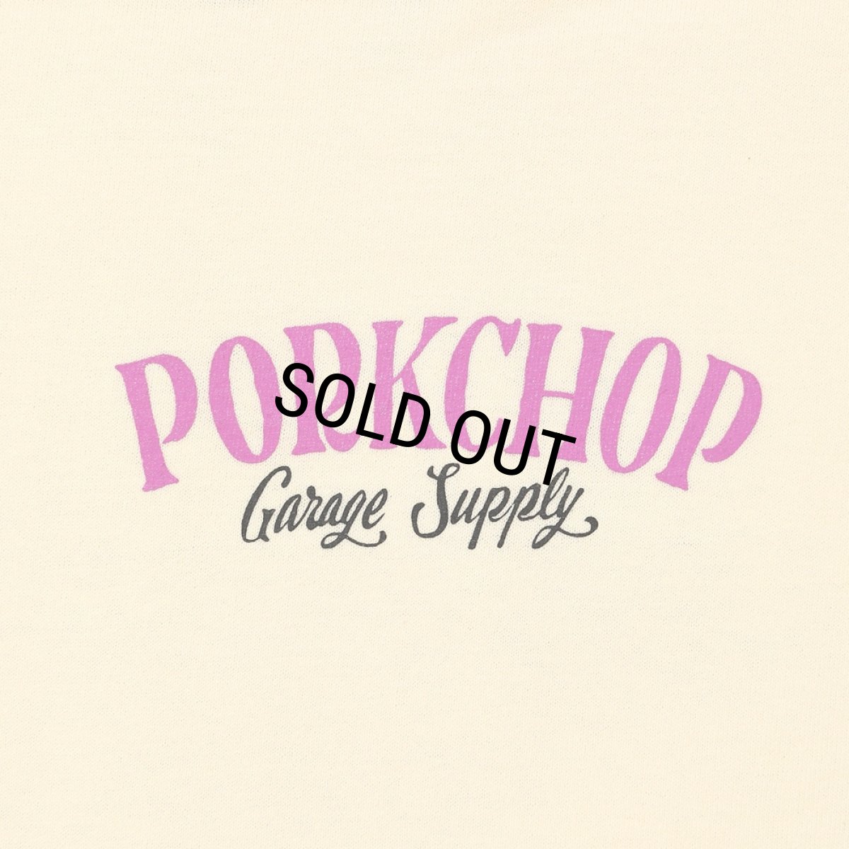 画像3: PORKCHOP/PORK BACK TEE（CREAM）［ポークバックT-26春夏］ (3)