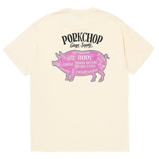 PORKCHOP/PORK BACK TEE（CREAM）［ポークバックT-26春夏］ - JONAS