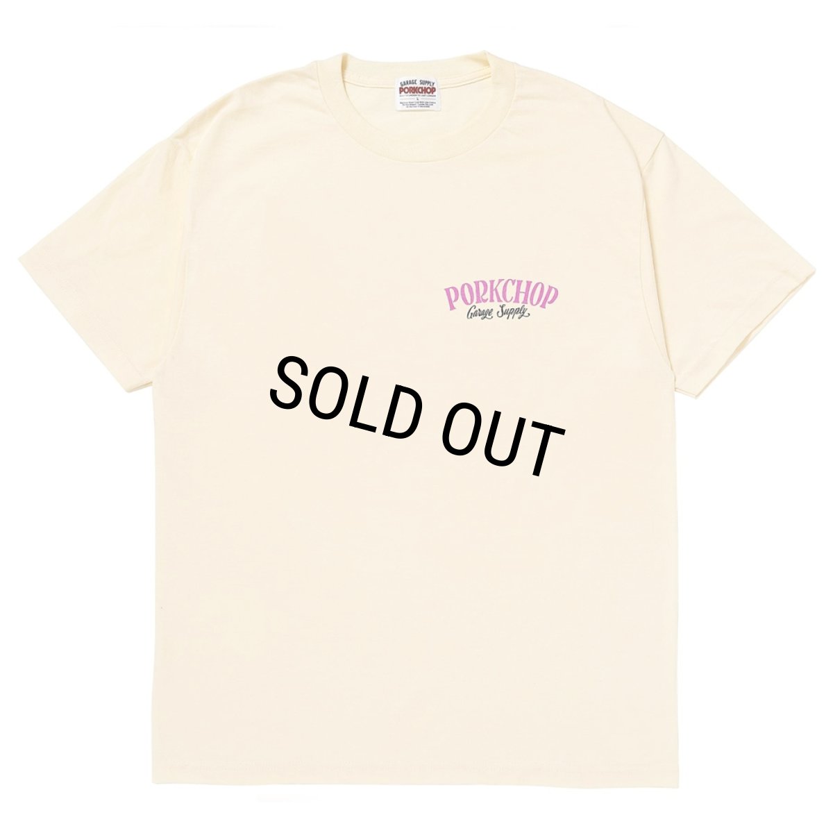 画像2: PORKCHOP/PORK BACK TEE（CREAM）［ポークバックT-26春夏］ (2)