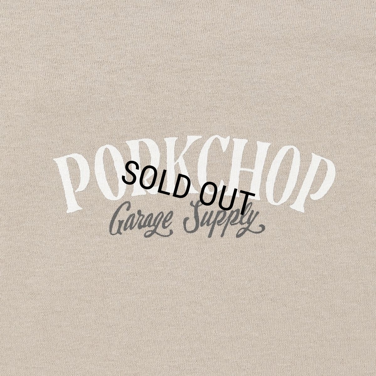 画像3: PORKCHOP/PORK BACK TEE（SAND）［ポークバックT-26春夏］ (3)