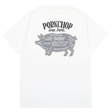 画像1: PORKCHOP/PORK BACK TEE（WHITE）［ポークバックT-26春夏］ (1)