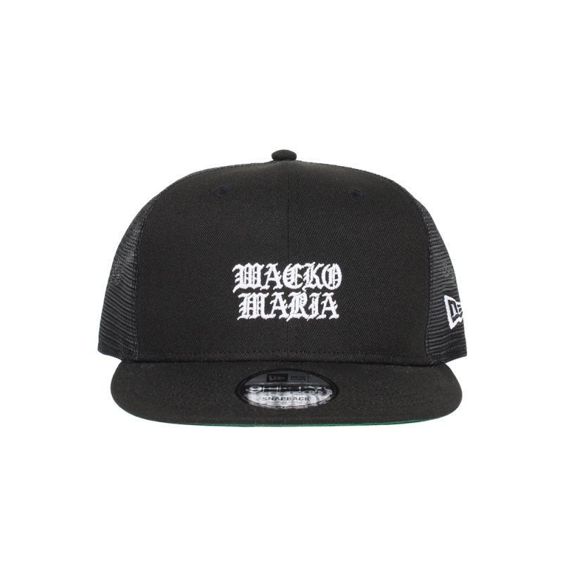 画像1: WACKO MARIA/NEW ERA / 9FIFTY TRUCKER（BLACK）［9FIFTYトラッカーキャップ-26春夏］