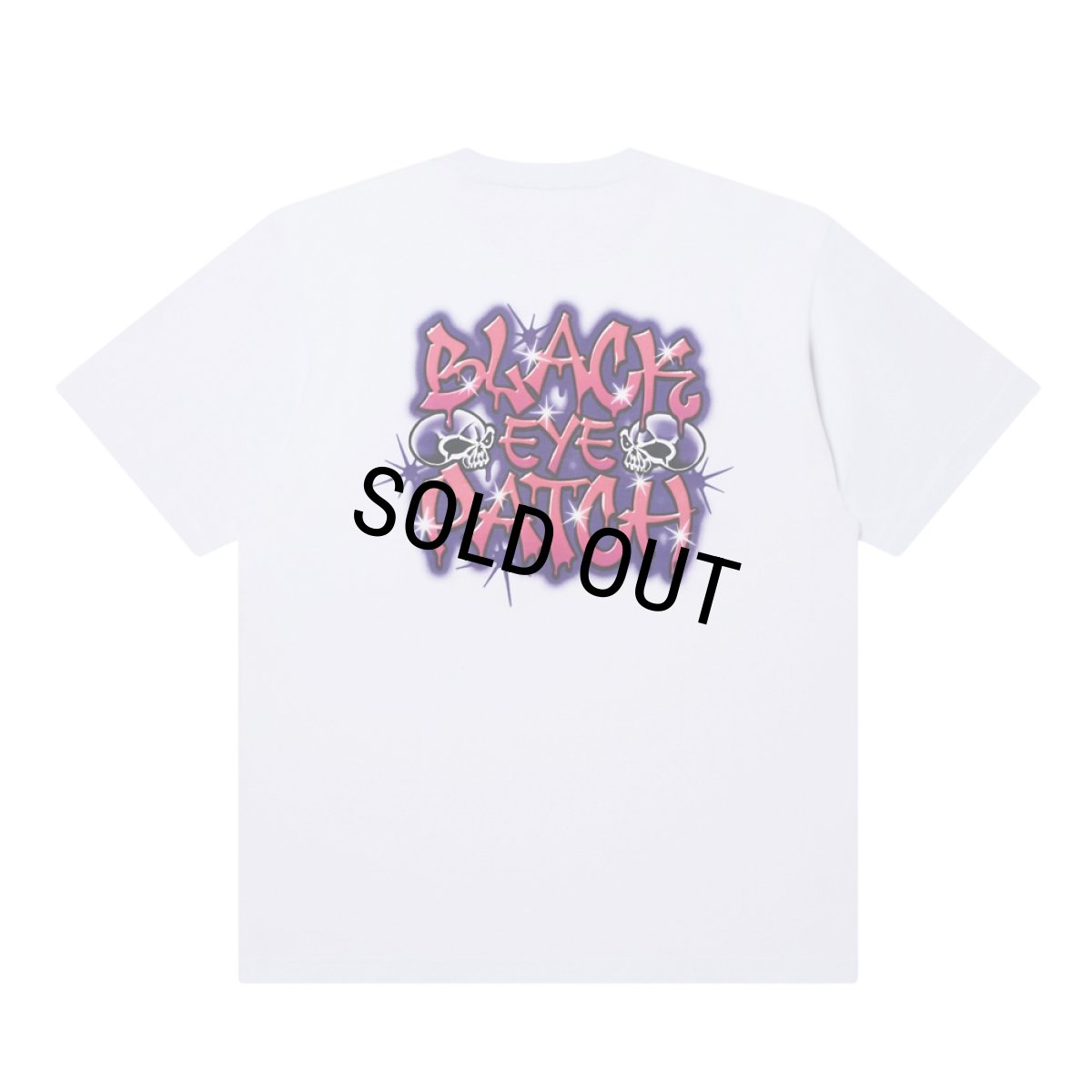 画像2: BlackEyePatch/CROSSBONES SMALL OG GRAFFITI TEE（WHITE） (2)