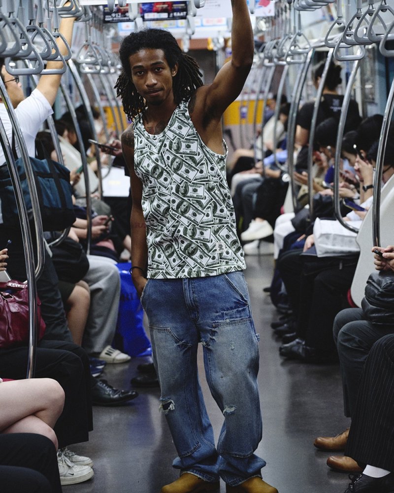 画像3: BlackEyePatch/HUNDREDS PATTERNED THERMAL TANK TOP（MULTI）
