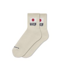 画像1: BlackEyePatch/JAPAN FLAG SHORT SOCKS（IVORY） (1)