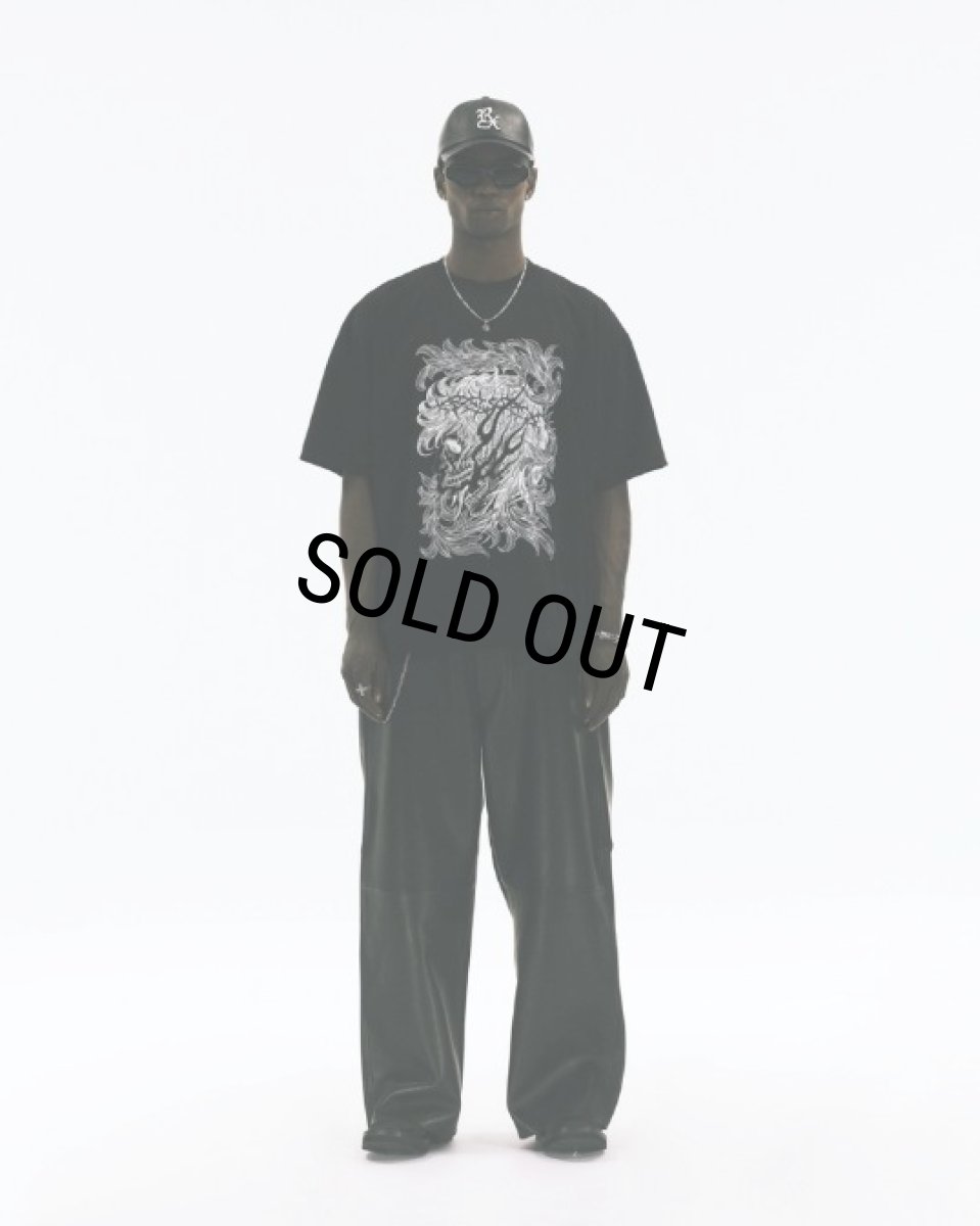 画像9: ANTIDOTE BUYERS CLUB/Pima Cotton S/S Tee（Leaf Skull）（Pure Black） (9)