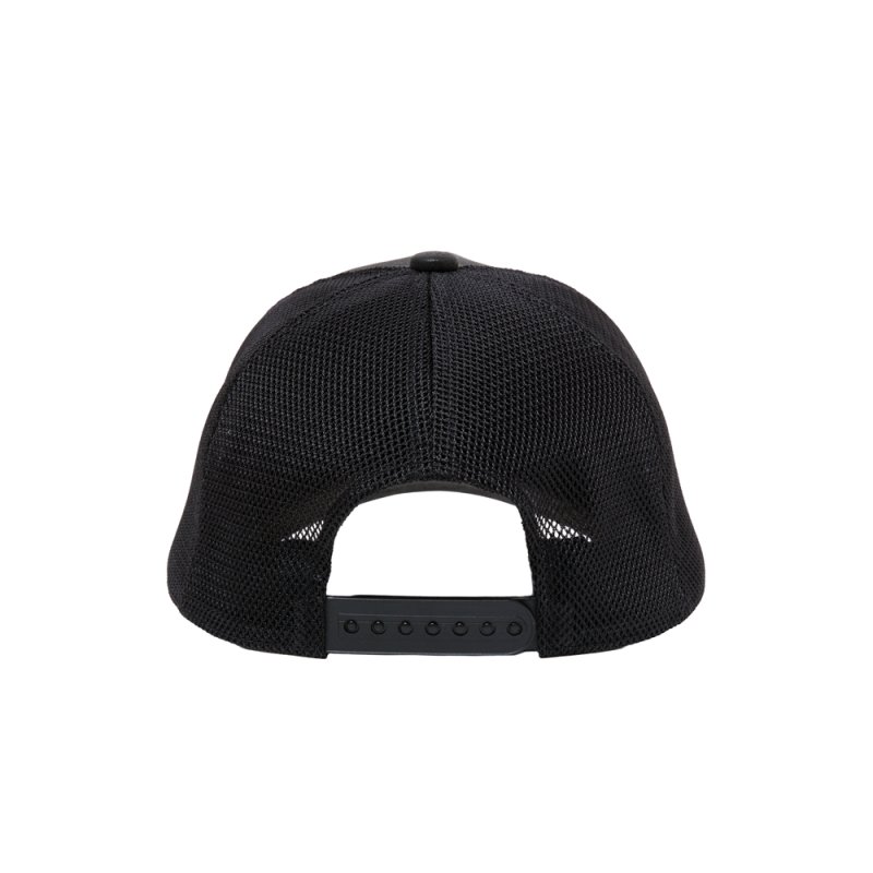 画像2: ANTIDOTE BUYERS CLUB/Sheep Leather 5 Panel Mesh Cap(Black)