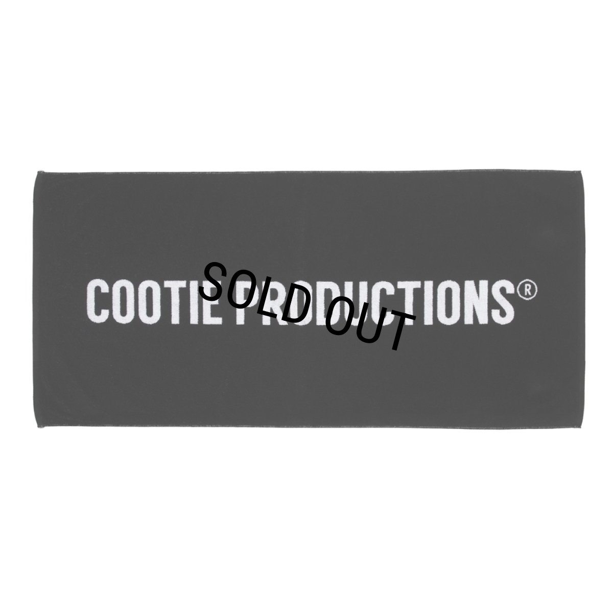画像1: COOTIE PRODUCTIONS/Logo Bath Towel（Black）［ロゴバスタオル-26秋冬］ (1)