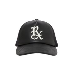 画像1: ANTIDOTE BUYERS CLUB/Sheep Leather 5 Panel Mesh Cap（Black） (1)