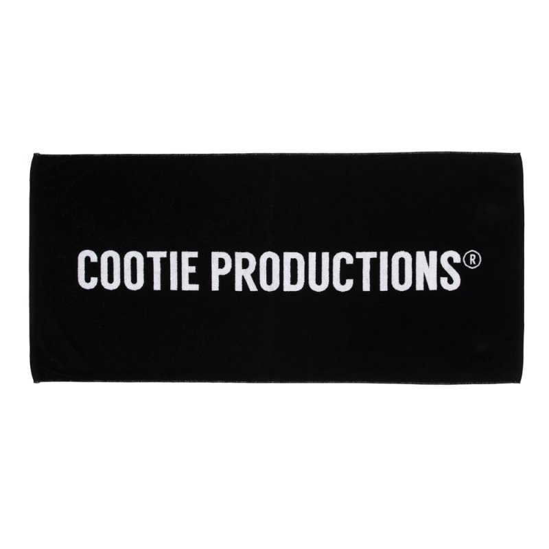 画像1: COOTIE PRODUCTIONS/Logo Bath Towel（Black）［ロゴバスタオル-26秋冬］