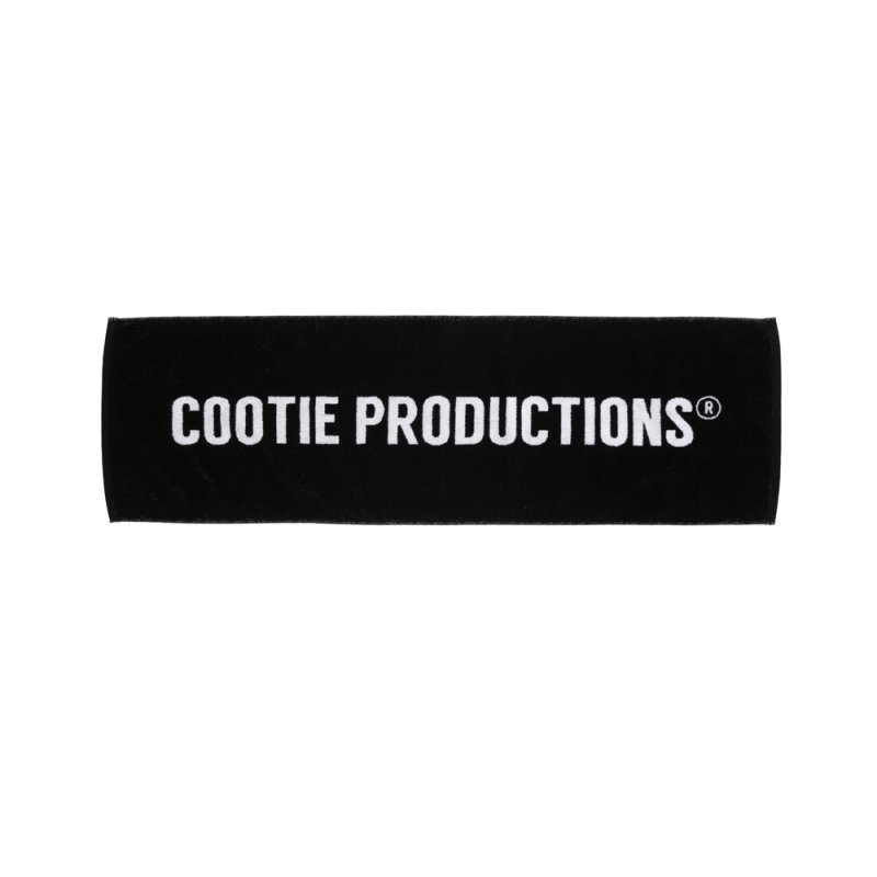 画像1: COOTIE PRODUCTIONS/Logo Sports Towel（Black）［ロゴスポーツタオル-26秋冬］