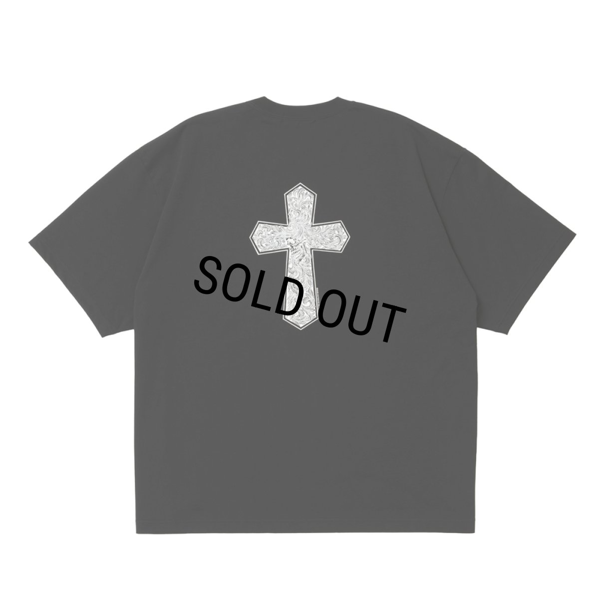 画像2: ANTIDOTE BUYERS CLUB/Pima Cotton S/S Tee（Leaf Skull）（Pure Black） (2)
