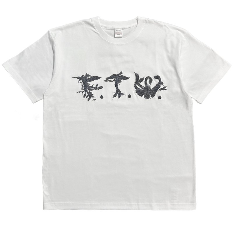 画像1: exodus brand/PHOENIX F.T.W. T SHIRT（WHITE）［刺繍T-26春夏］