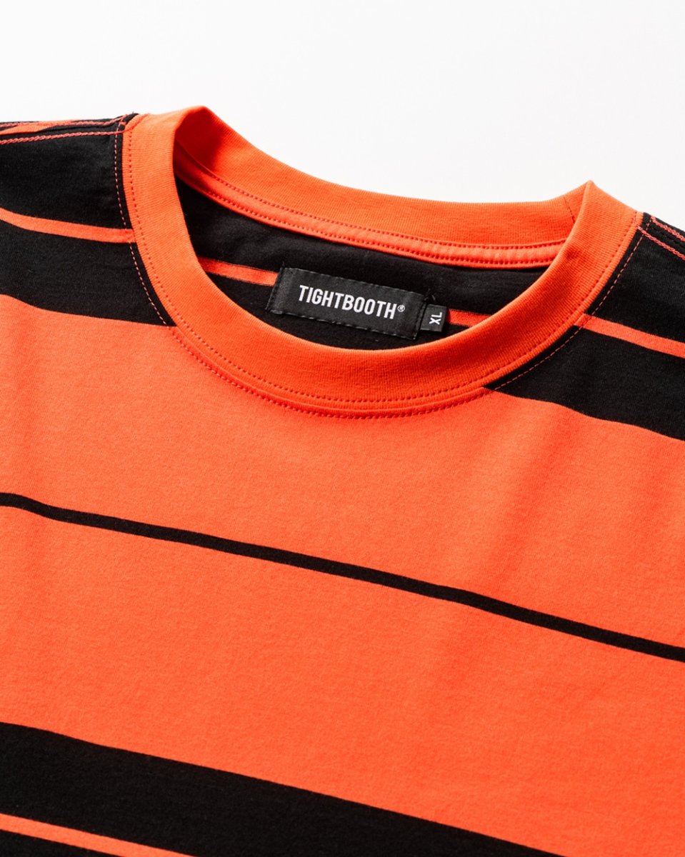 画像2: TIGHTBOOTH/BORDER S/S T-SHIRT（Orange）［ボーダーT-26夏］ (2)
