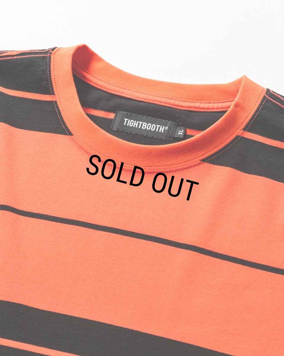 画像2: TIGHTBOOTH/BORDER S/S T-SHIRT（Orange）［ボーダーT-26夏］ (2)