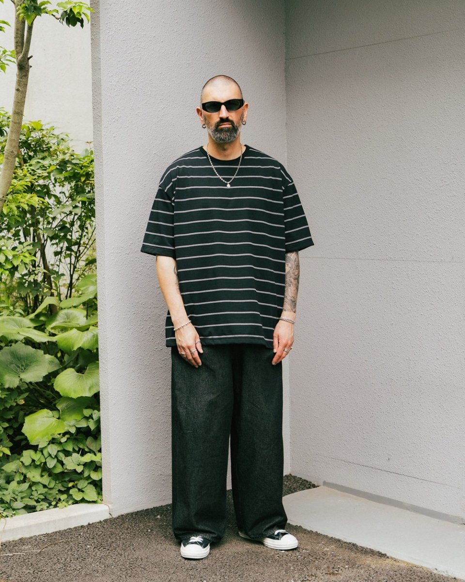 画像5: COOTIE PRODUCTIONS/Dry Tech Jersey Border S/S Tee（Black）［ドライテックボーダーT-26秋冬］ (5)