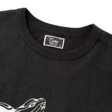 画像2: CALEE/GARMENT DYE SNAKE LOGO TEE ＜BARTHDAY WORKS DESIGN＞（INK BLACK）［プリントT-26春夏］ (2)