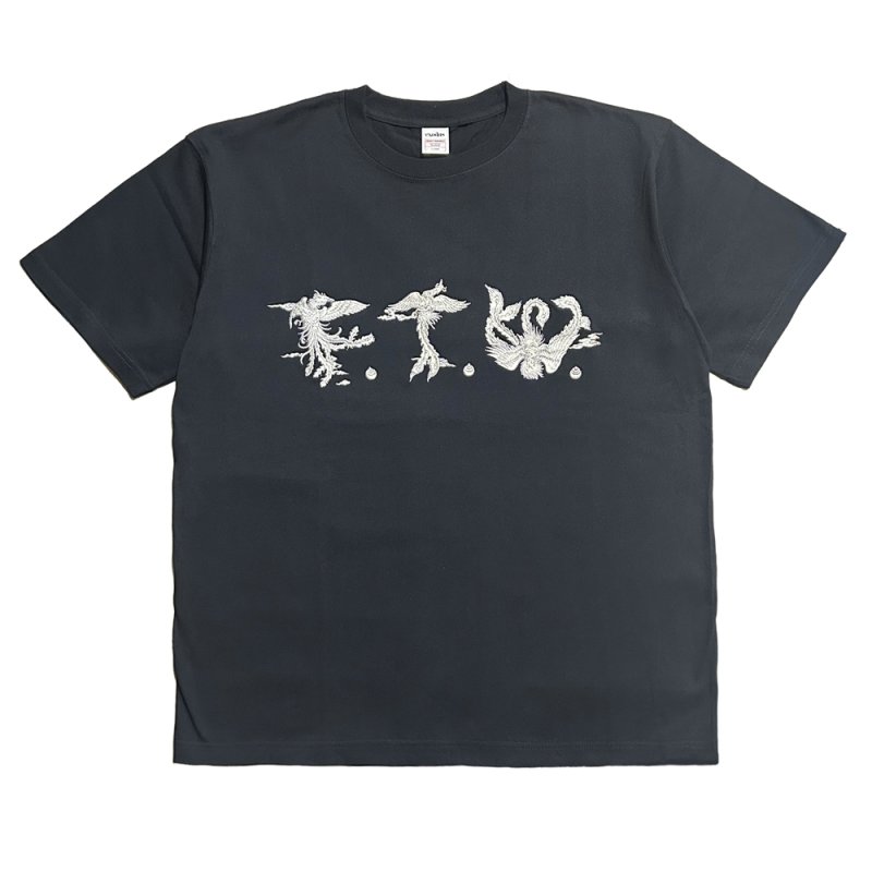 画像1: exodus brand/PHOENIX F.T.W. T SHIRT（BLACK）［刺繍T-26春夏］