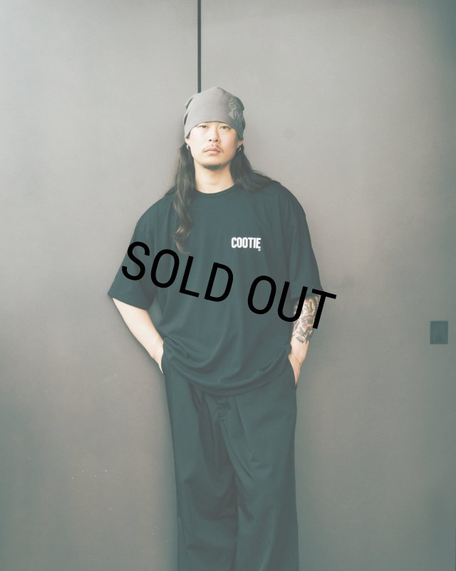 COOTIE PRODUCTIONS/Dry Tech Jersey Oversized S/S Tee（Black