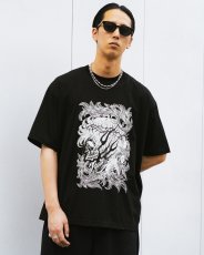 画像6: ANTIDOTE BUYERS CLUB/Pima Cotton S/S Tee（Leaf Skull）（Pure Black） (6)