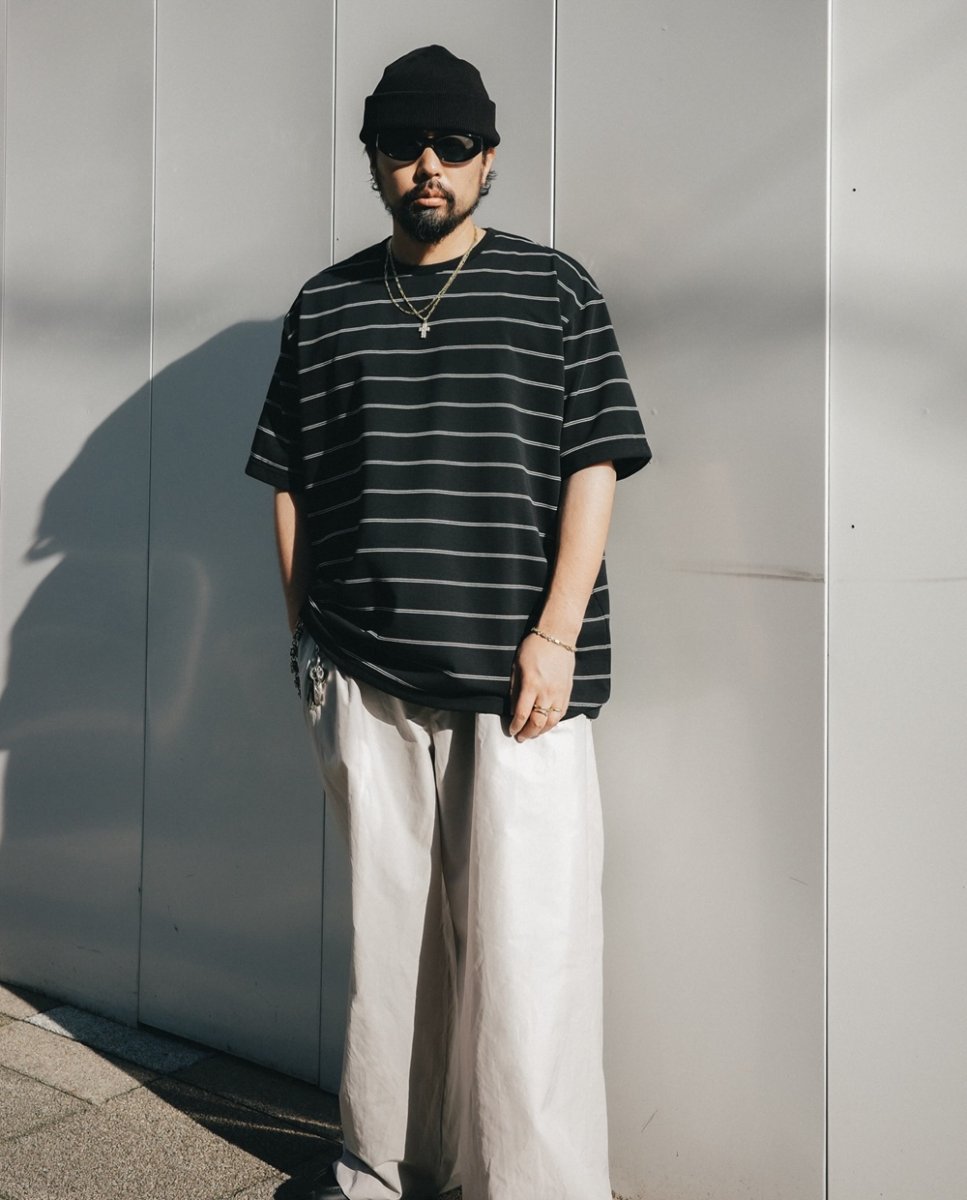 画像3: COOTIE PRODUCTIONS/Dry Tech Jersey Border S/S Tee（Black）［ドライテックボーダーT-26秋冬］ (3)