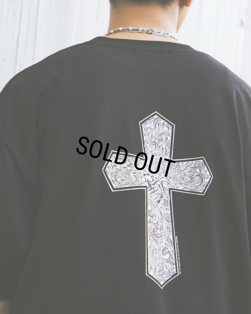 画像7: ANTIDOTE BUYERS CLUB/Pima Cotton S/S Tee（Leaf Skull）（Pure Black） (7)