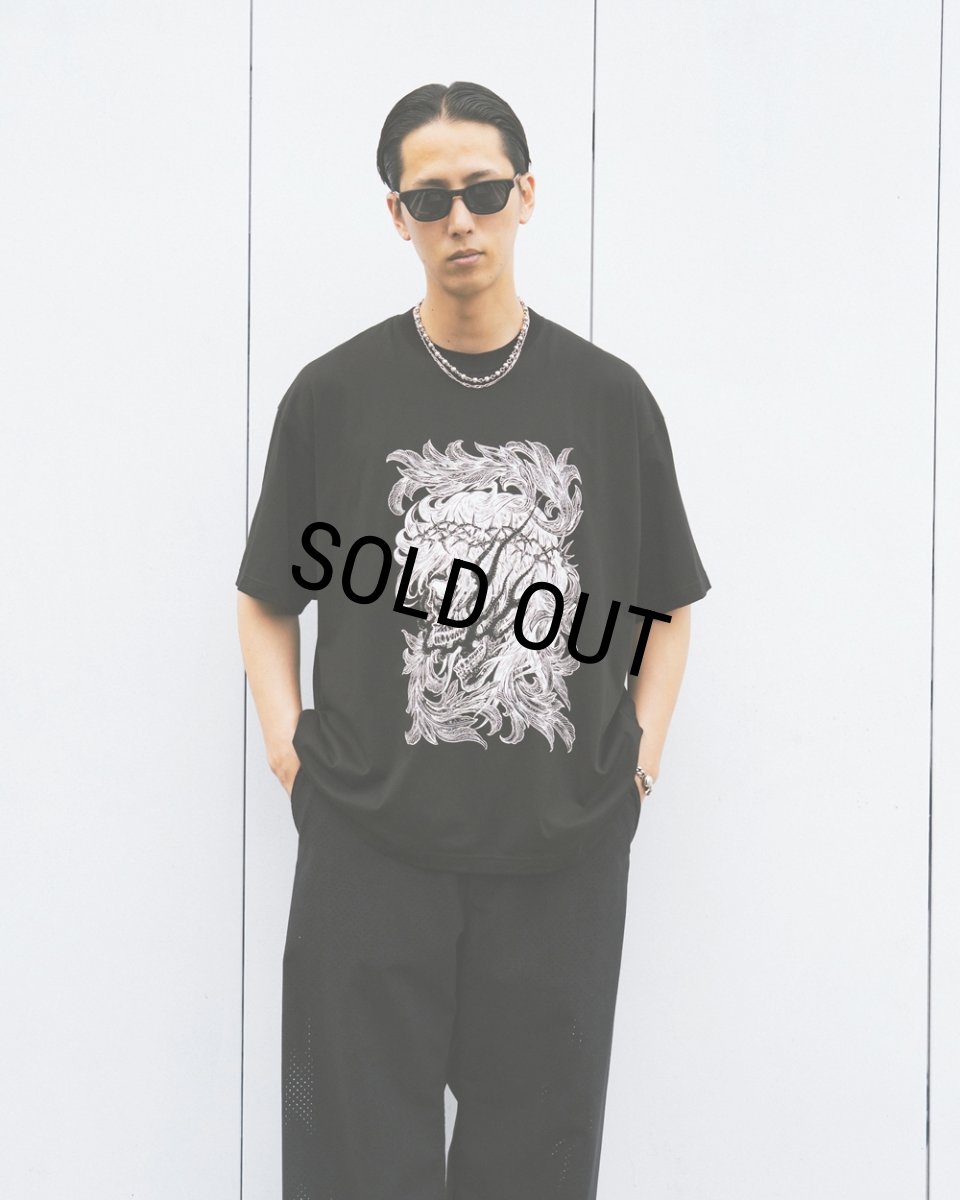 画像5: ANTIDOTE BUYERS CLUB/Pima Cotton S/S Tee（Leaf Skull）（Pure Black） (5)