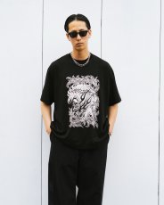 画像5: ANTIDOTE BUYERS CLUB/Pima Cotton S/S Tee（Leaf Skull）（Pure Black） (5)
