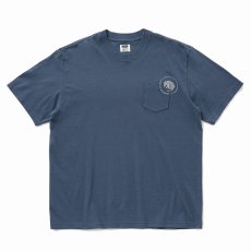 画像1: 【40%OFF】RATS/CIRCLE POCKET TEE BACK PRINT（NAVY）［プリントポケT-25春夏］ (1)