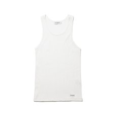 画像2: COOTIE PRODUCTIONS/Ribbed Tank Top（2 Pack）（White & Ash Gray）［リブドタンクトップ-26秋冬］ (2)