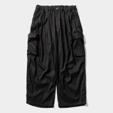 画像1: TIGHTBOOTH/STRIPE BAGGY CARGO PANTS（Black）［ストライプバギーカーゴパンツ-26夏］ (1)