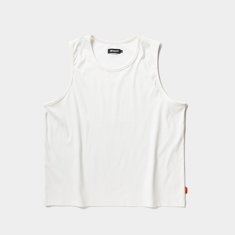 画像1: TIGHTBOOTH/SLEEVELESS T-SHIRT（White）［スリーブレスT-26夏］