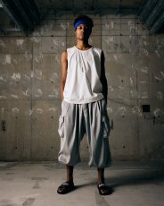 画像15: TIGHTBOOTH/STRIPE BAGGY CARGO PANTS（Gray）［ストライプバギーカーゴパンツ-26夏］ (15)