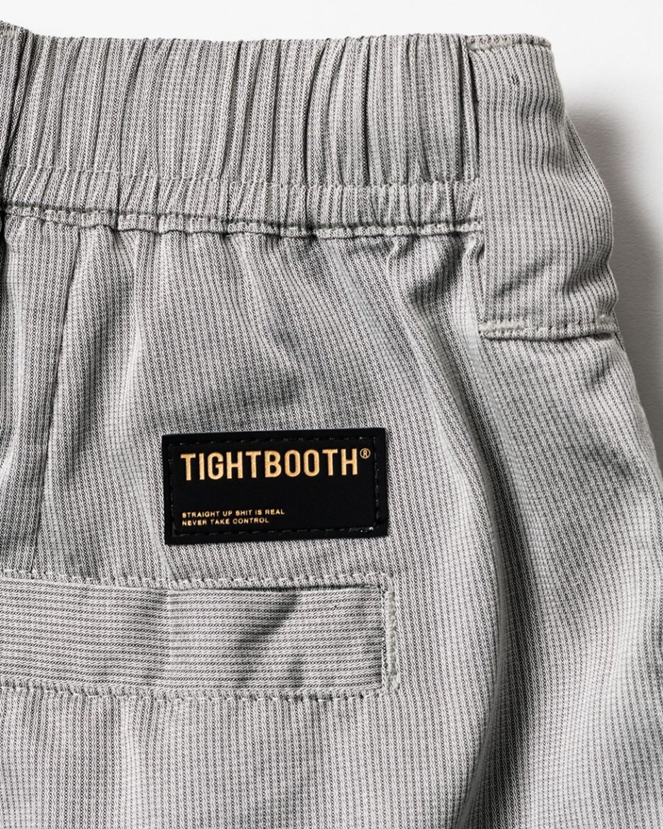 画像11: TIGHTBOOTH/STRIPE BAGGY CARGO PANTS（Gray）［ストライプバギーカーゴパンツ-26夏］ (11)