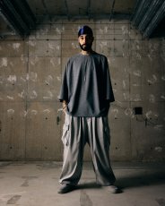 画像13: TIGHTBOOTH/STRIPE BAGGY CARGO PANTS（Gray）［ストライプバギーカーゴパンツ-26夏］ (13)