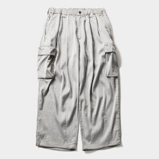 画像1: TIGHTBOOTH/STRIPE BAGGY CARGO PANTS（Gray）［ストライプバギーカーゴパンツ-26夏］ (1)