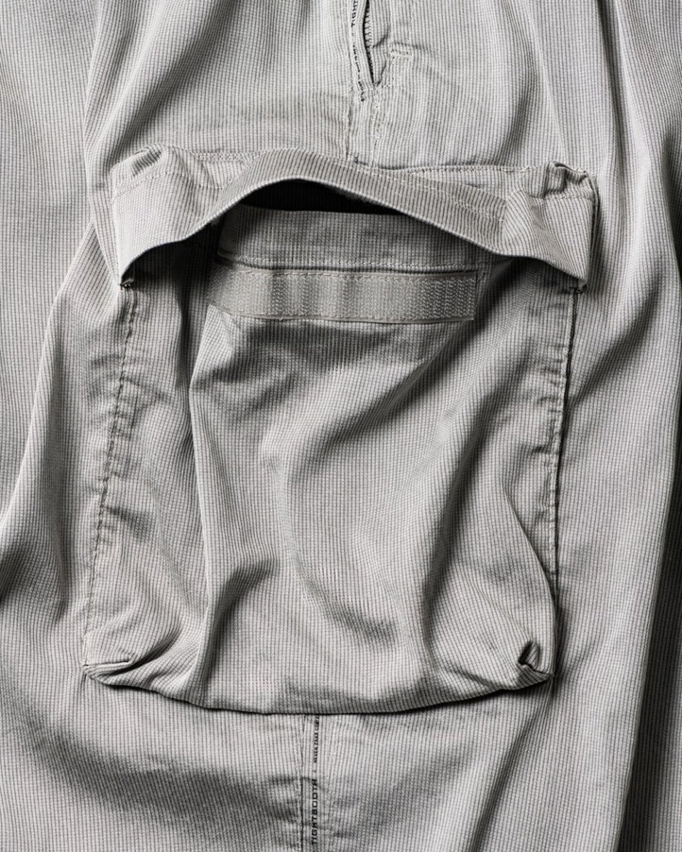 画像10: TIGHTBOOTH/STRIPE BAGGY CARGO PANTS（Gray）［ストライプバギーカーゴパンツ-26夏］ (10)