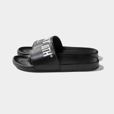 画像4: TIGHTBOOTH/BIG LABEL SLIDE SANDAL（Black）［ビッグラベルスライドサンダル-26夏］ (4)