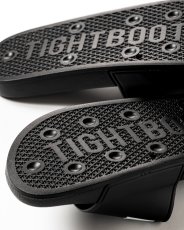 画像8: TIGHTBOOTH/BIG LABEL SLIDE SANDAL（Black）［ビッグラベルスライドサンダル-26夏］ (8)