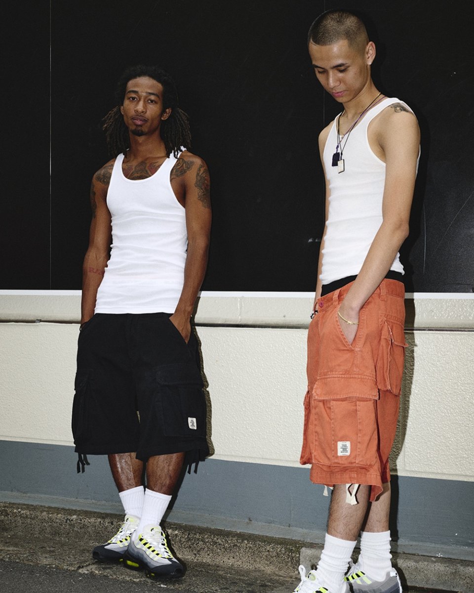 画像4: BlackEyePatch/OG LABEL WASHED CARGO BAGGY SHORTS（BLACK） (4)