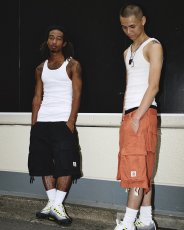 画像4: BlackEyePatch/OG LABEL WASHED CARGO BAGGY SHORTS（BLACK） (4)