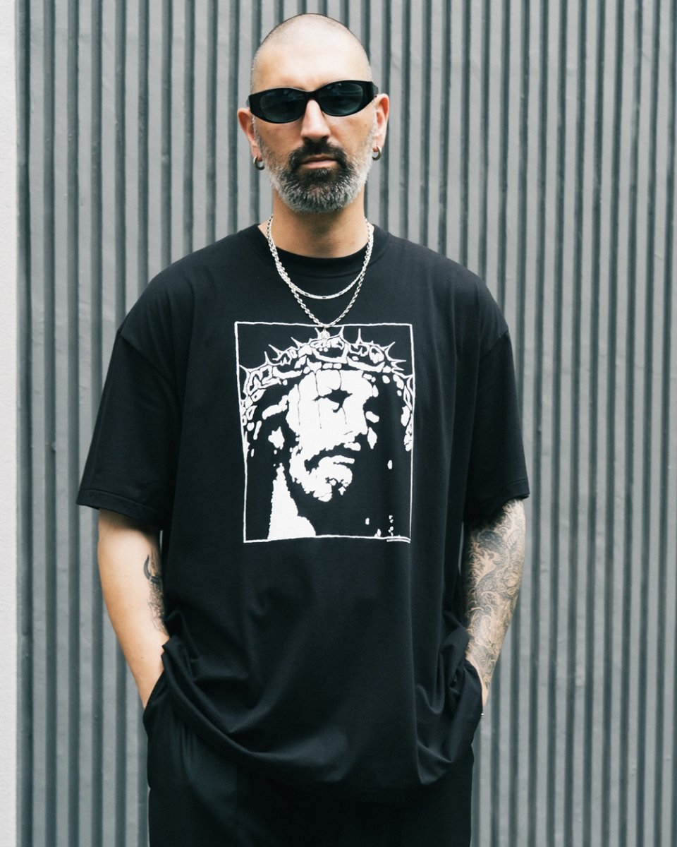 画像7: COOTIE PRODUCTIONS/Print S/S Tee - JESUS（Black）［プリントT-26秋冬］ (7)