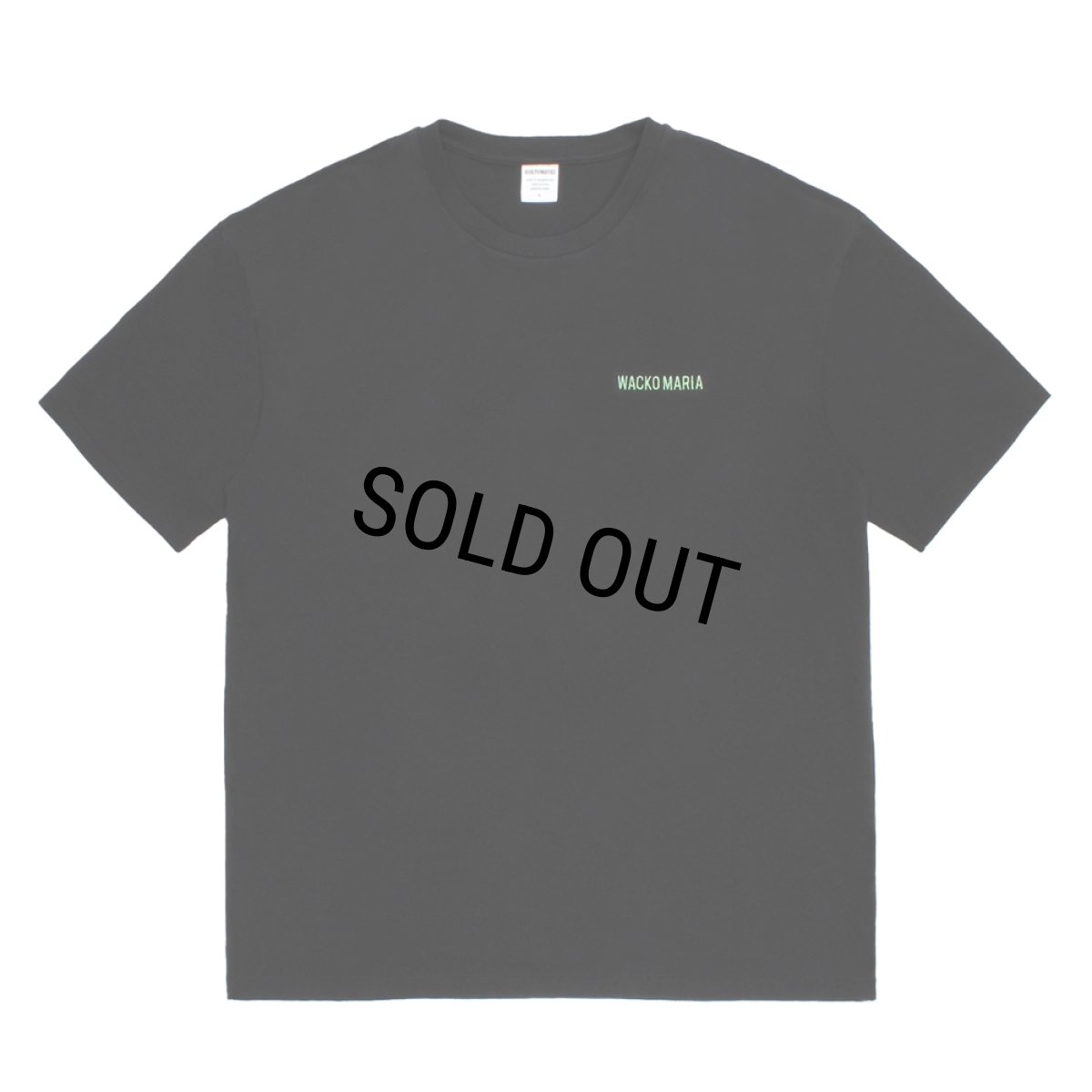 画像1: WACKO MARIA/WASHED HEAVY WEIGHT T-SHIRT（BLACK）［刺繍T-26秋冬］ (1)