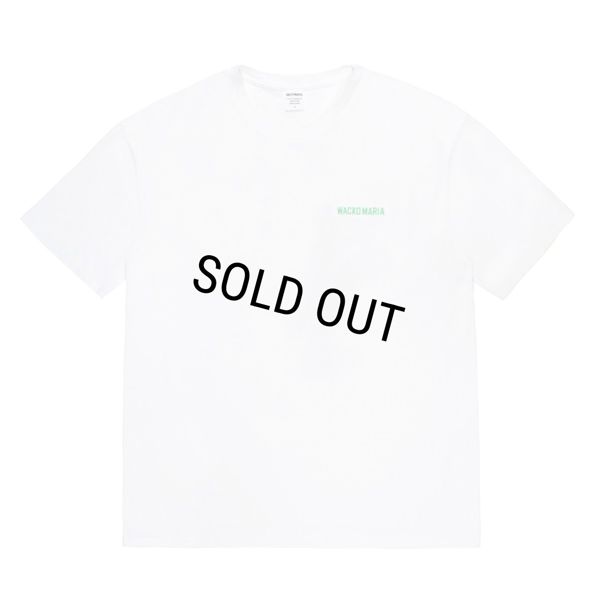 画像1: WACKO MARIA/WASHED HEAVY WEIGHT T-SHIRT（WHITE）［刺繍T-26秋冬］ (1)