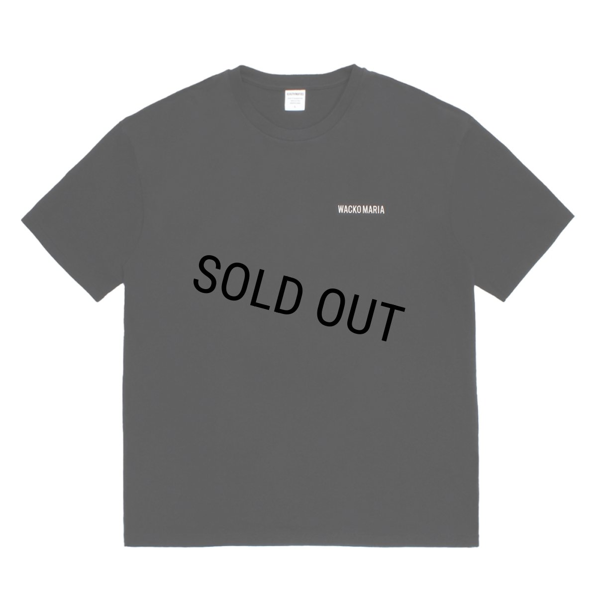 画像1: WACKO MARIA/WASHED HEAVY WEIGHT T-SHIRT（BLACK）［刺繍T-26秋冬］ (1)