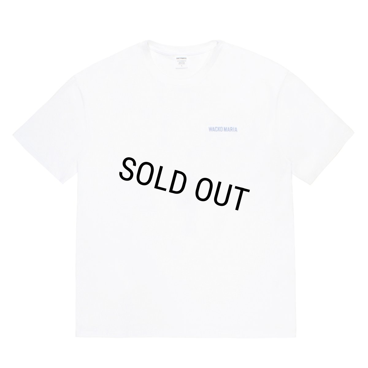 画像1: WACKO MARIA/WASHED HEAVY WEIGHT T-SHIRT（WHITE）［刺繍T-26秋冬］ (1)
