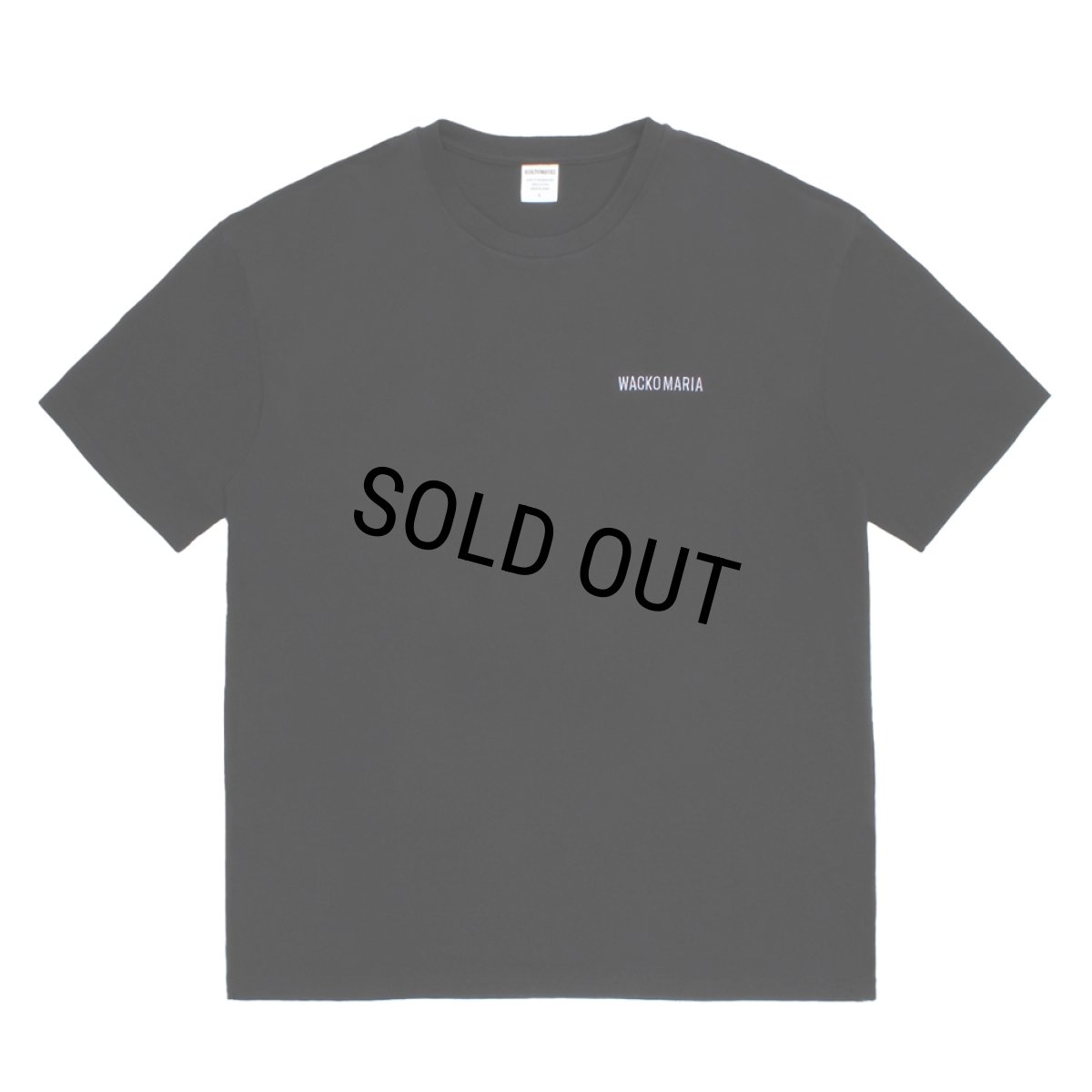 画像1: WACKO MARIA/WASHED HEAVY WEIGHT T-SHIRT（BLACK）［刺繍T-26秋冬］ (1)
