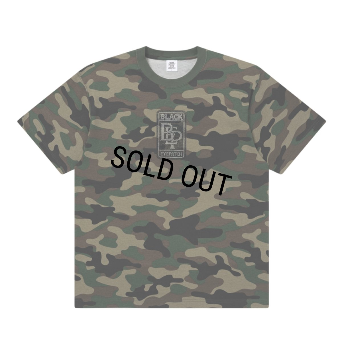 画像1: BlackEyePatch/RHINESTONE DOUBLE R LOGO TEE （WOODLAND CAMO） (1)
